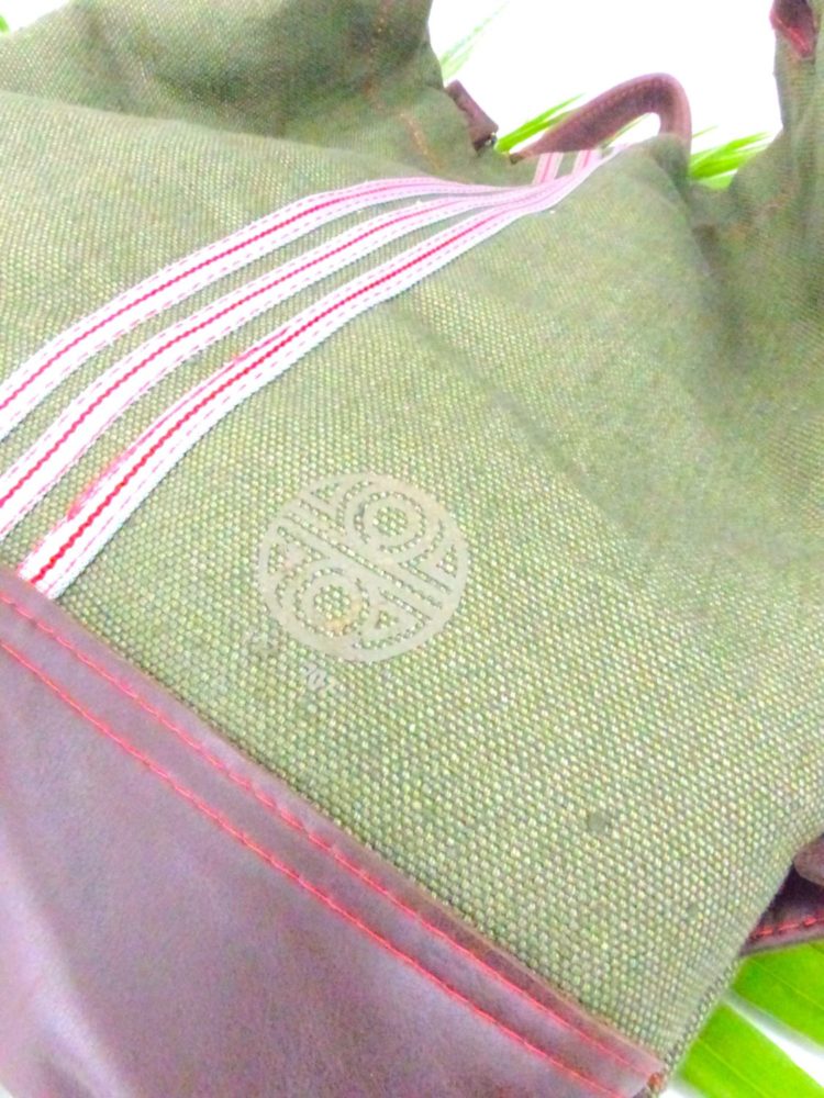 SAC A DOS TOILE DE LIN ET CUIR .JPG3